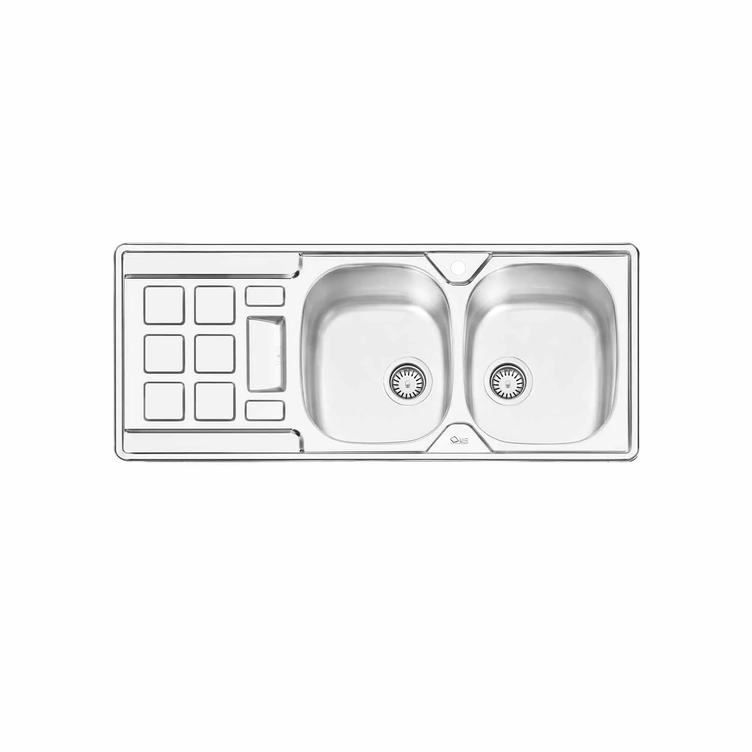 سینک ظرفشویی مدل 2026 ایلیا استیل با طراحی دو لگن و نصب توکار