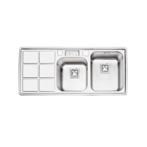 سینک ظرفشویی خسروی سنتر مدل 2065 ایلیااستیل با دولگن و لوازم جانبی