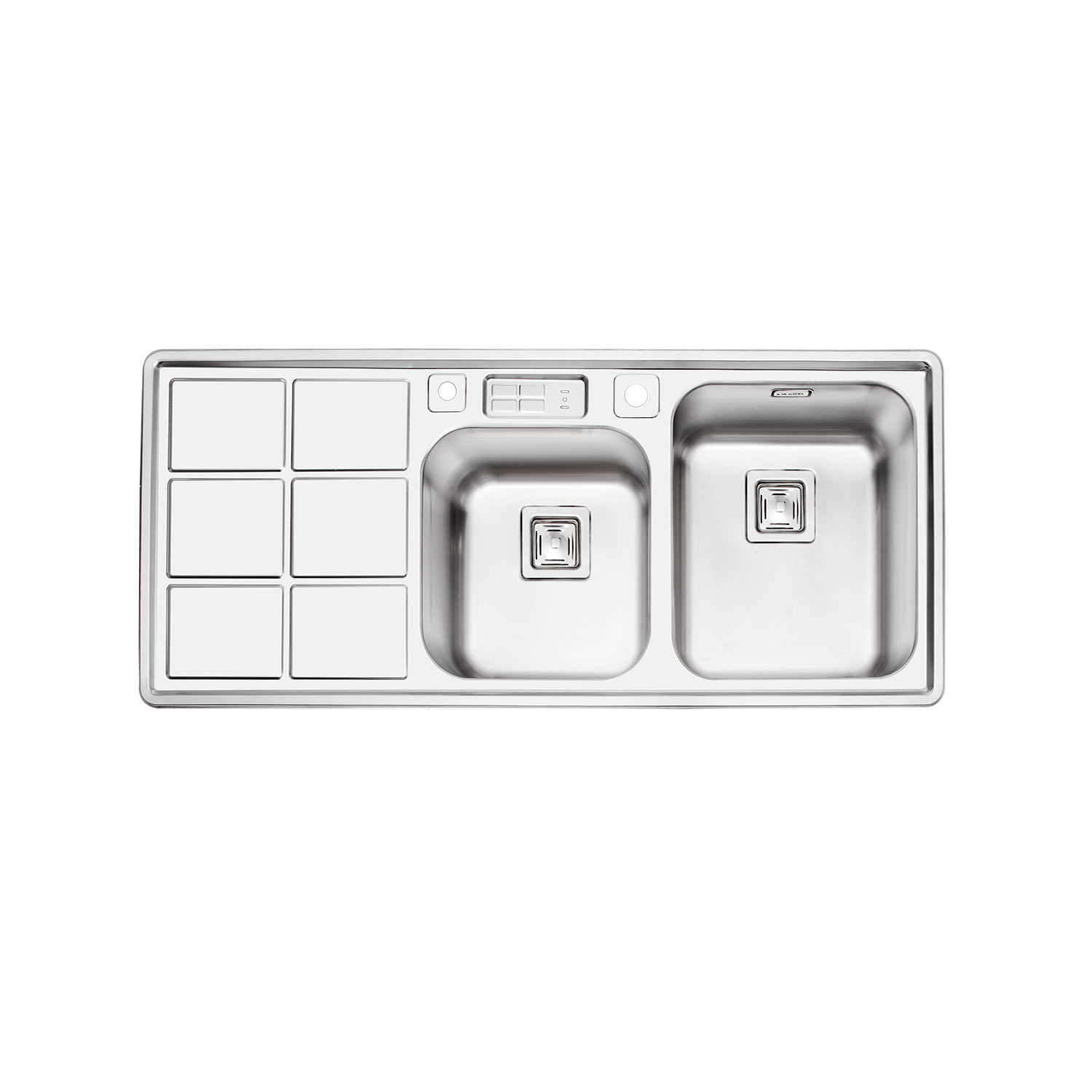 سینک ظرفشویی خسروی سنتر مدل 2065 ایلیااستیل با دولگن و لوازم جانبی