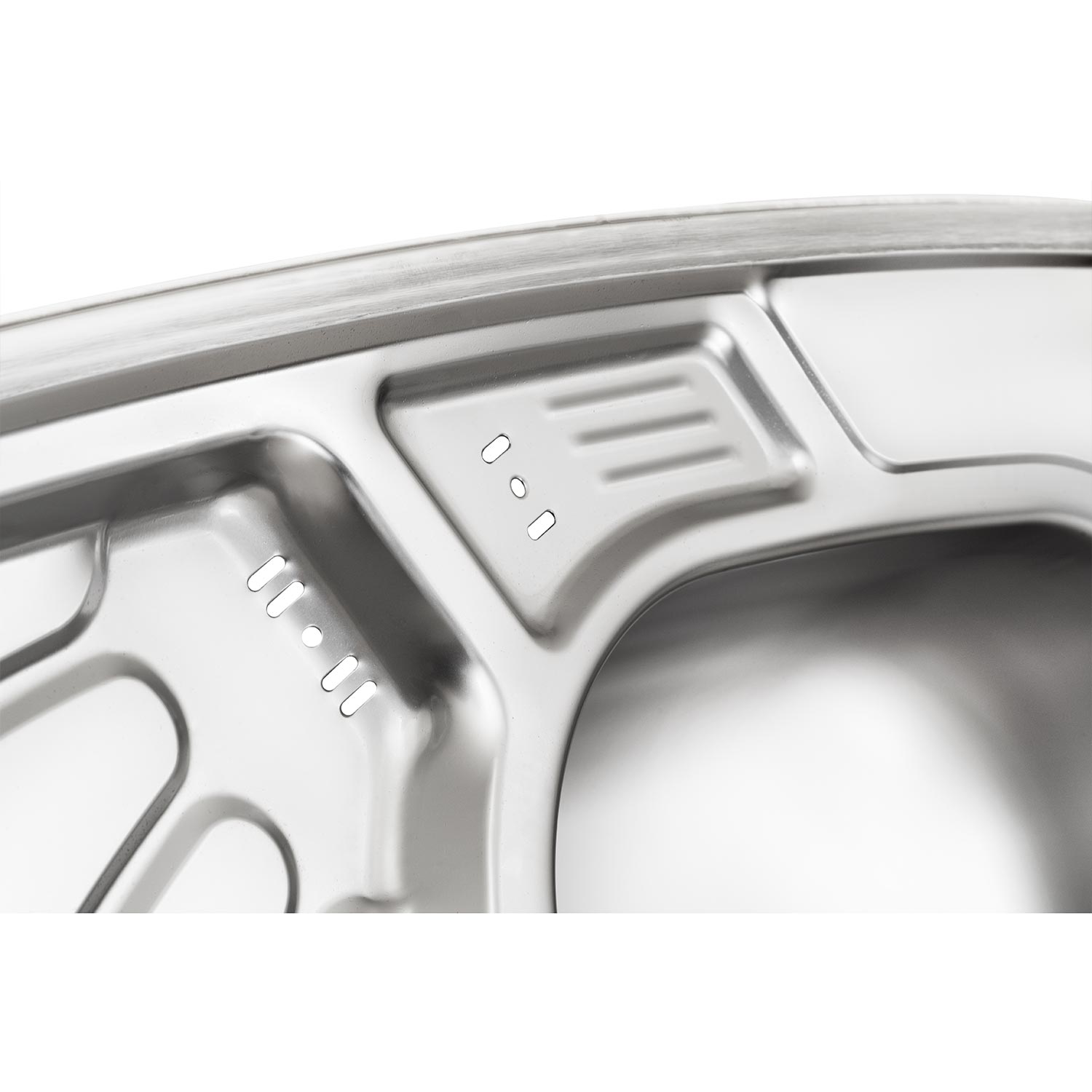 فروشگاه لوازم آشپزخانه خسروی سنتر سینک ظرفشویی ایلیا استیل مدل 4013 با زیراب فانتزی و طراحی کاربر پسند