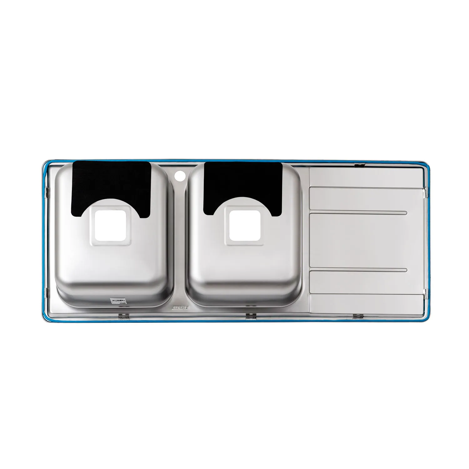 فروشگاه لوازم آشپزخانه خسروی سنتر سینک ظرفشویی ایلیا استیل مدل 4063 با سینی طراحی شده دقیق