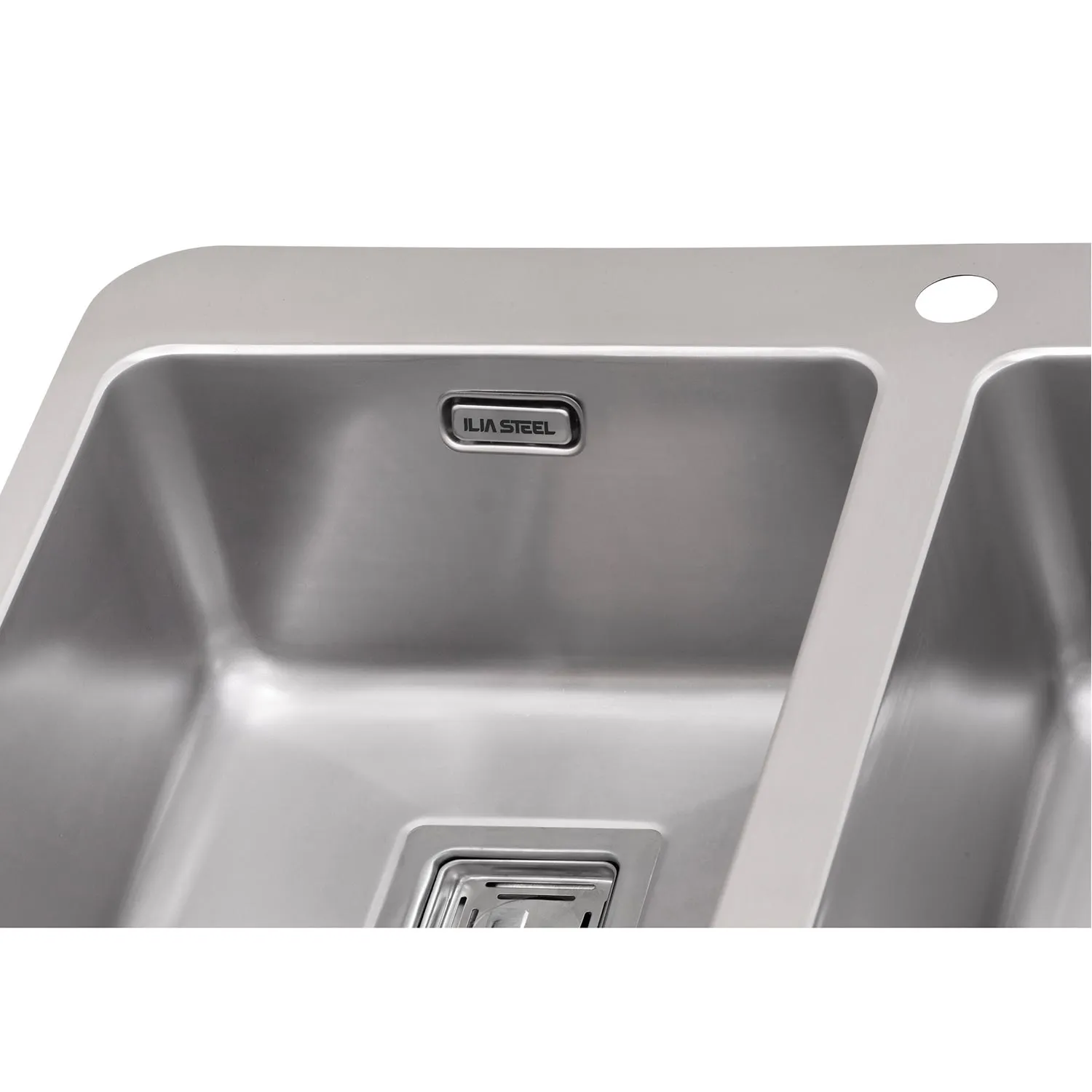 فروشگاه لوازم آشپزخانه خسروی سنتر سینک دست ساز ایلیا استیل مدل 6012 با ضخامت 1 میلیمتر و زاویه لگن R25