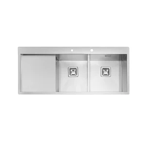 سینک ظرفشویی مدل 6030 ایلیا استیل با طراحی Flush-Mount و رنگ سیلوری خاص