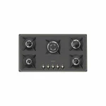 اجاق گاز رومیزی ایلیااستیل G510 با فریم طلایی لوکس و ولوم کلاسیک - خسروی سنتر