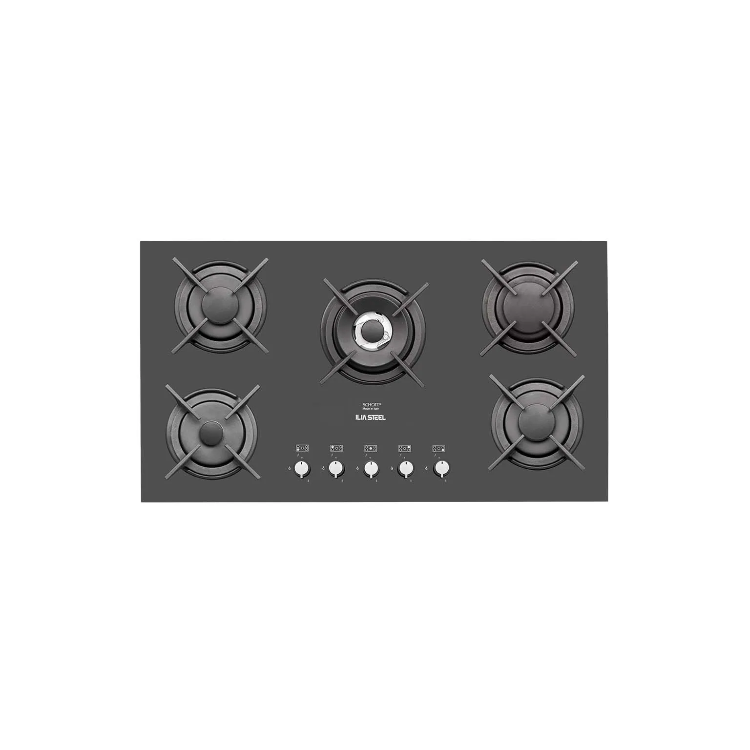 اجاق گاز رومیزی ایلیااستیل IG5910 با صفحه شیشه SCHOTT مشکی و سرشعله DEFENDI - خسروی سنتر