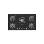 اجاق گاز شیشه مات مشکی ایلیااستیل IG5912 با شعله وسط و سرشعله لوکس DEFENDI - خسروی سنتر