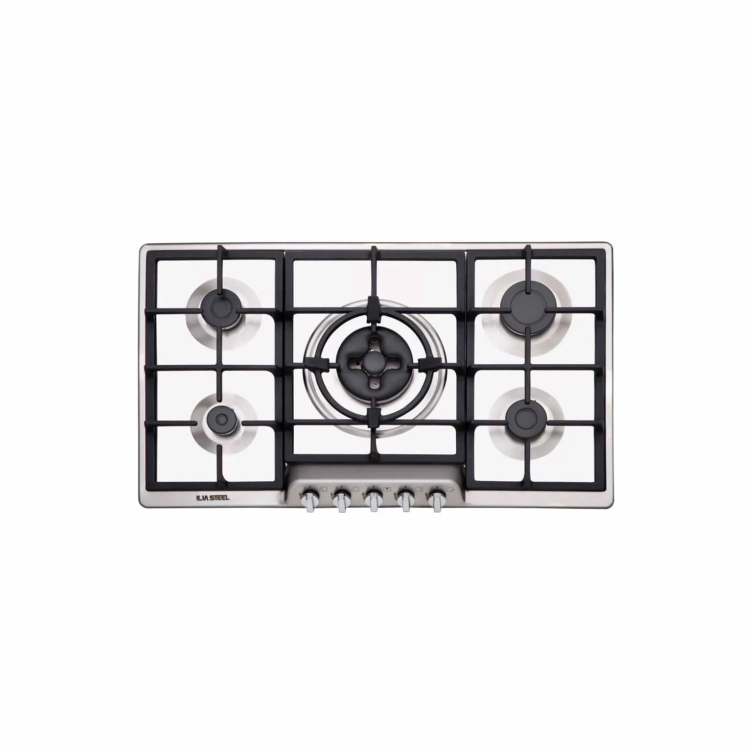 اجاق گاز رومیزی ایلیااستیل S502 با صفحه استیل و شعله دوال - خسروی سنتر