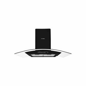 هود آشپزخانه مشکی مدل پردیس ایلیا استیل شیشه‌ای، شیک، قدرتمند