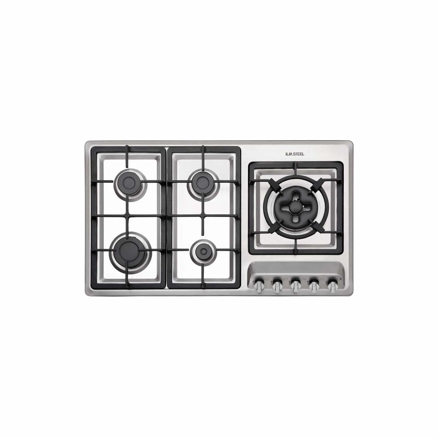 اجاق گاز رومیزی ایلیااستیل مدل S503 با صفحه استیل مقاوم - خسروی سنتر