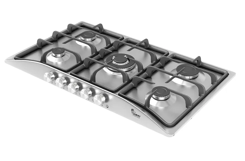 اجاق گاز رومیزی سیمر مدل S544 پنج شعله با تجهیزات نسوز