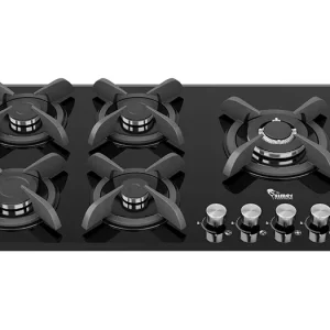 اجاق گاز رومیزی سیمر مدل G571 مشکی با ۵ شعله