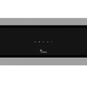 تصویر نمای روبرو از هود مخفی شیشهای سیمر مدل رومانا نصبشده در کابینت