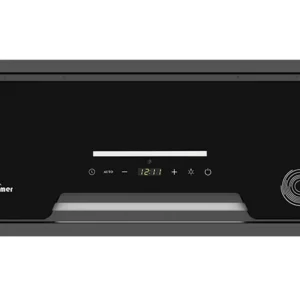 هود مخفی شیشه‌ای سیمر مدل ناک ناک با پنل دیجیتال و طراحی توکار داخل کابینت آشپزخانه