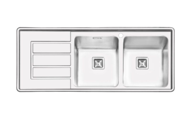 سینک ظرف شویی توکار ایلیااستیل 2083 فروشگاه خسروی سنتر