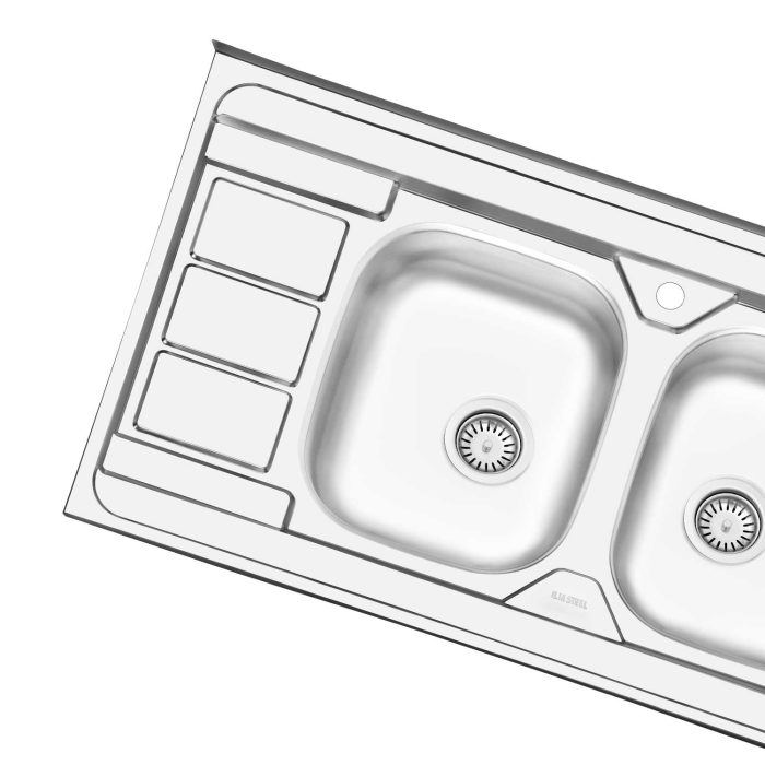 سینک ظرفشویی ایلیا استیل مدل 3051 با عایق صدا و طراحی مدرن