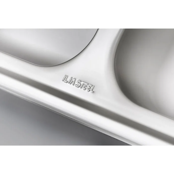 سینک ظرفشویی ایلیا استیل مدل 4063 با طراحی خاص و نشان ILIA STEEL