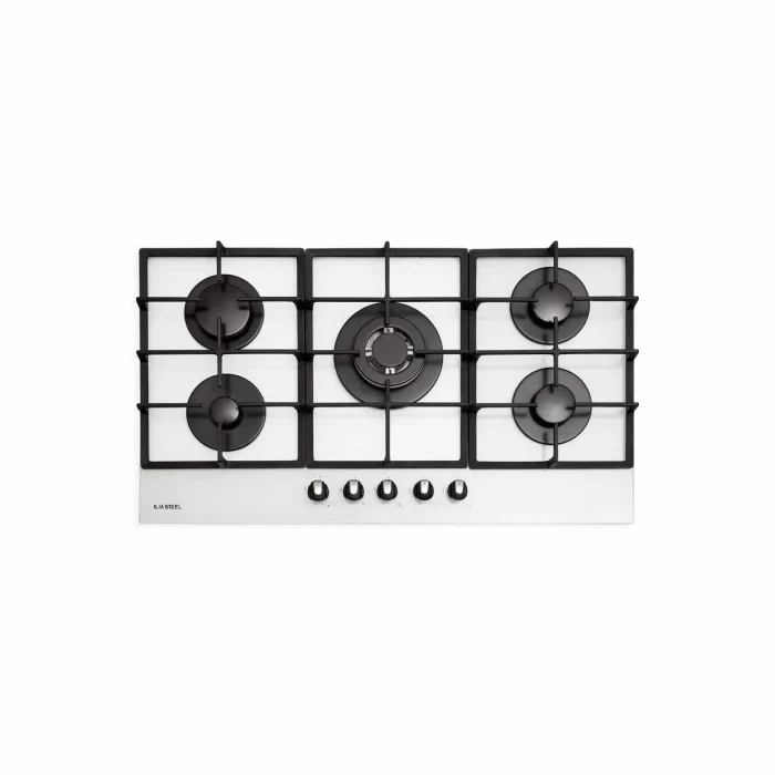 اجاق گاز رومیزی ایلیااستیل مدل G527 W با صفحه شیشه سفید - خسروی سنتر