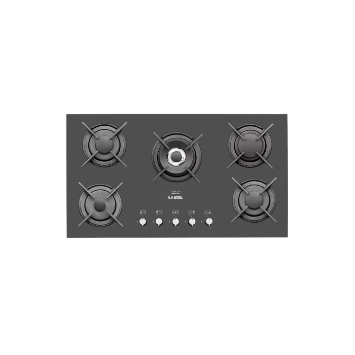 اجاق گاز رومیزی ایلیااستیل IG5910 با صفحه شیشه SCHOTT مشکی و سرشعله DEFENDI - خسروی سنتر
