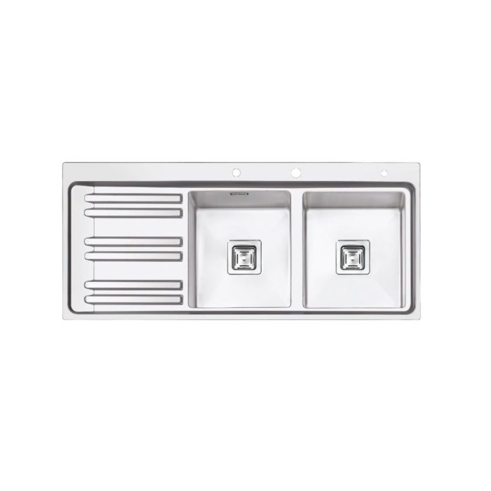 سینک ظرفشویی ایلیا استیل مدل 2080 با طراحی مدرن و استیل ضد زنگ سینک ظرفشویی ایلیا استیل مدل 2080 با طراحی مدرن و استیل ضد زنگ